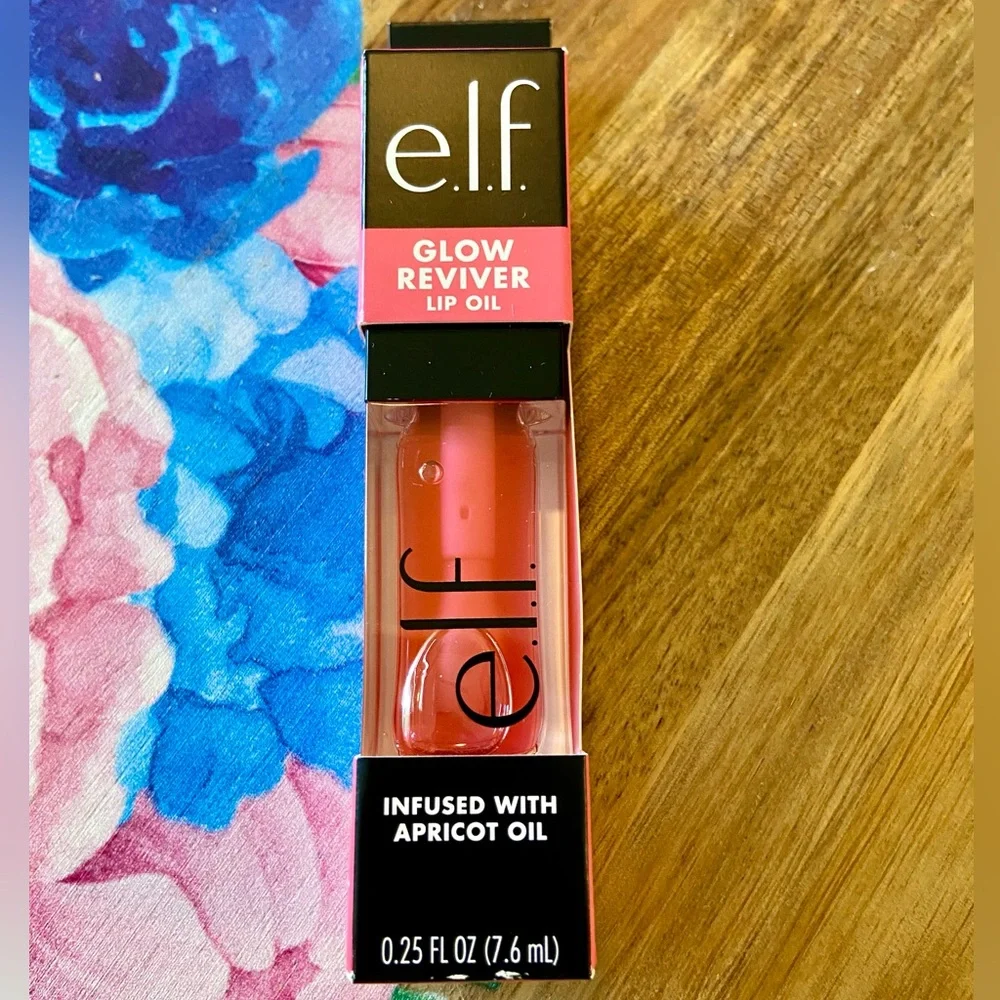 💎 ELF Cosmetics Glow Reviver Lip Oil in Pink Quartz Full-Size New In Box